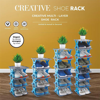 ✨ Smart & Compact Foldable Shoe Rack